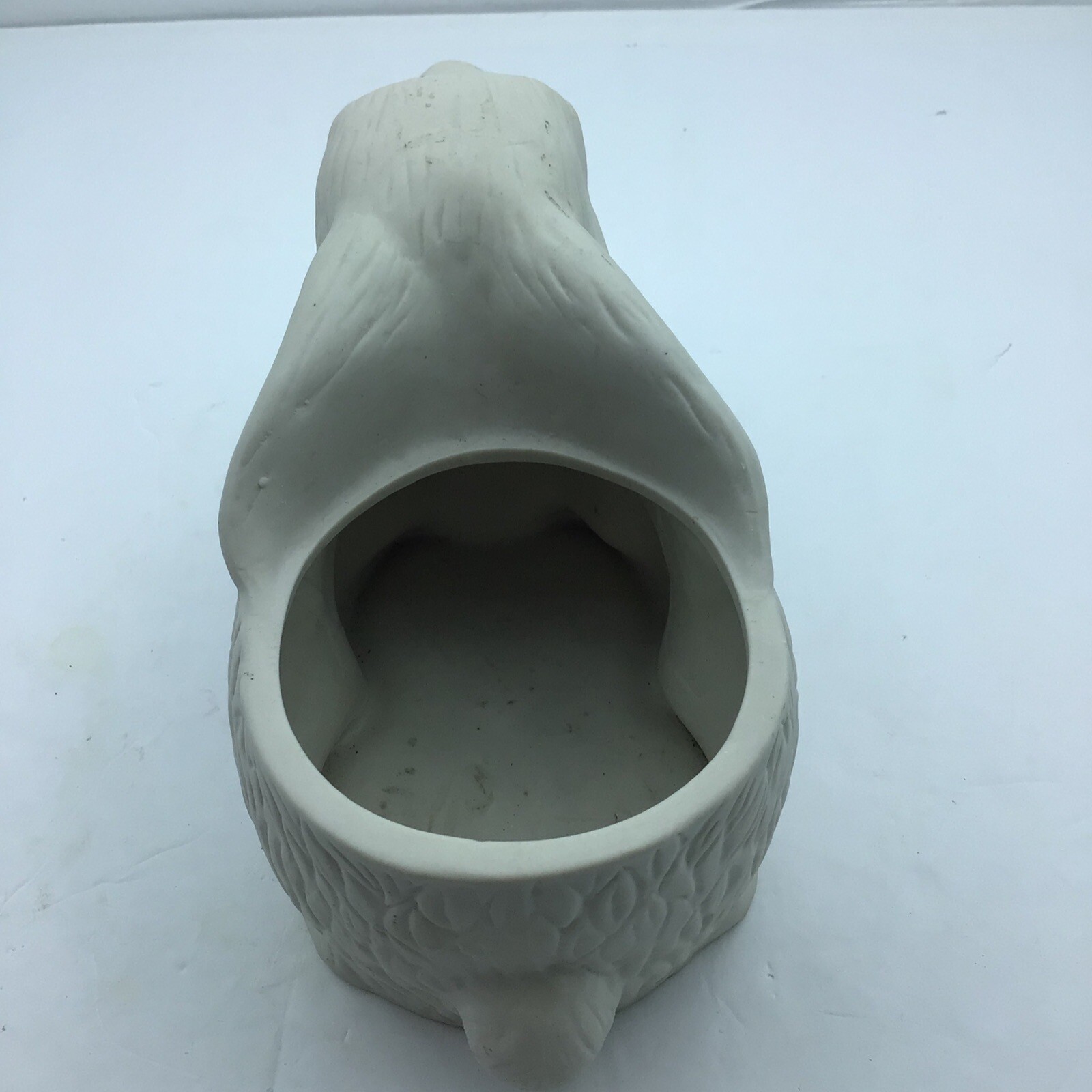 Bisque Ceramic Bunny Rabbit Planter Geerlings Greenhouses 1992