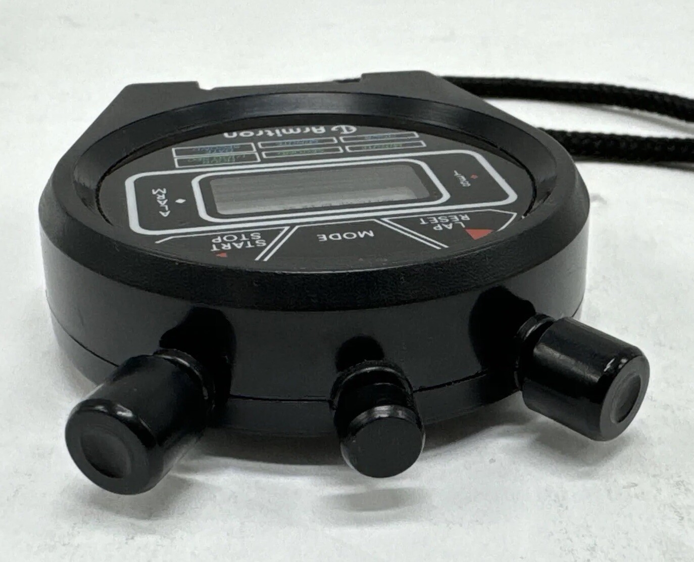 Armitron Date Lap Stopwatch Stop Watch Clock Alarm NEW BATTERY