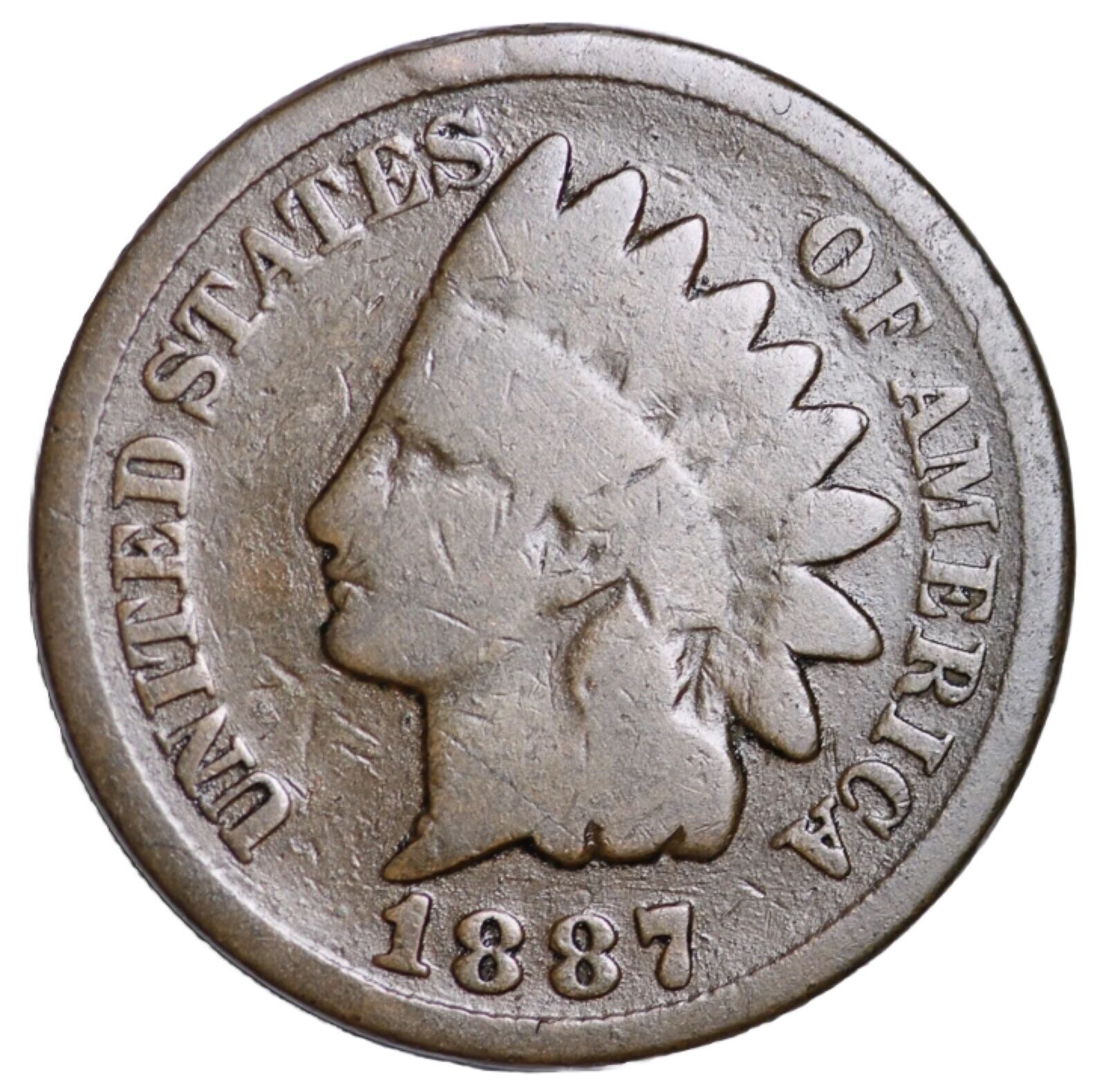 1887 Indian Head Cent Penny “Best Value On EBay” FAST FREE SHIPPING