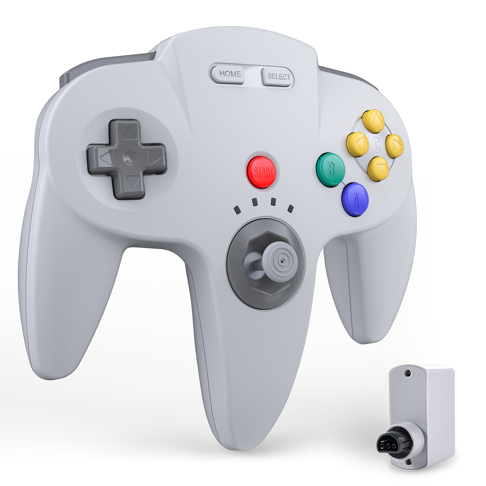 Wireless N64 Controller Remote Game Pad w/ Rumble Pak for Nintendo N64 Console
