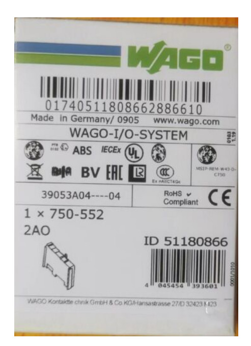 750-552 PLC Module In Box 750-552 750-552 NEW IN BOX WAGO Free Shipping
