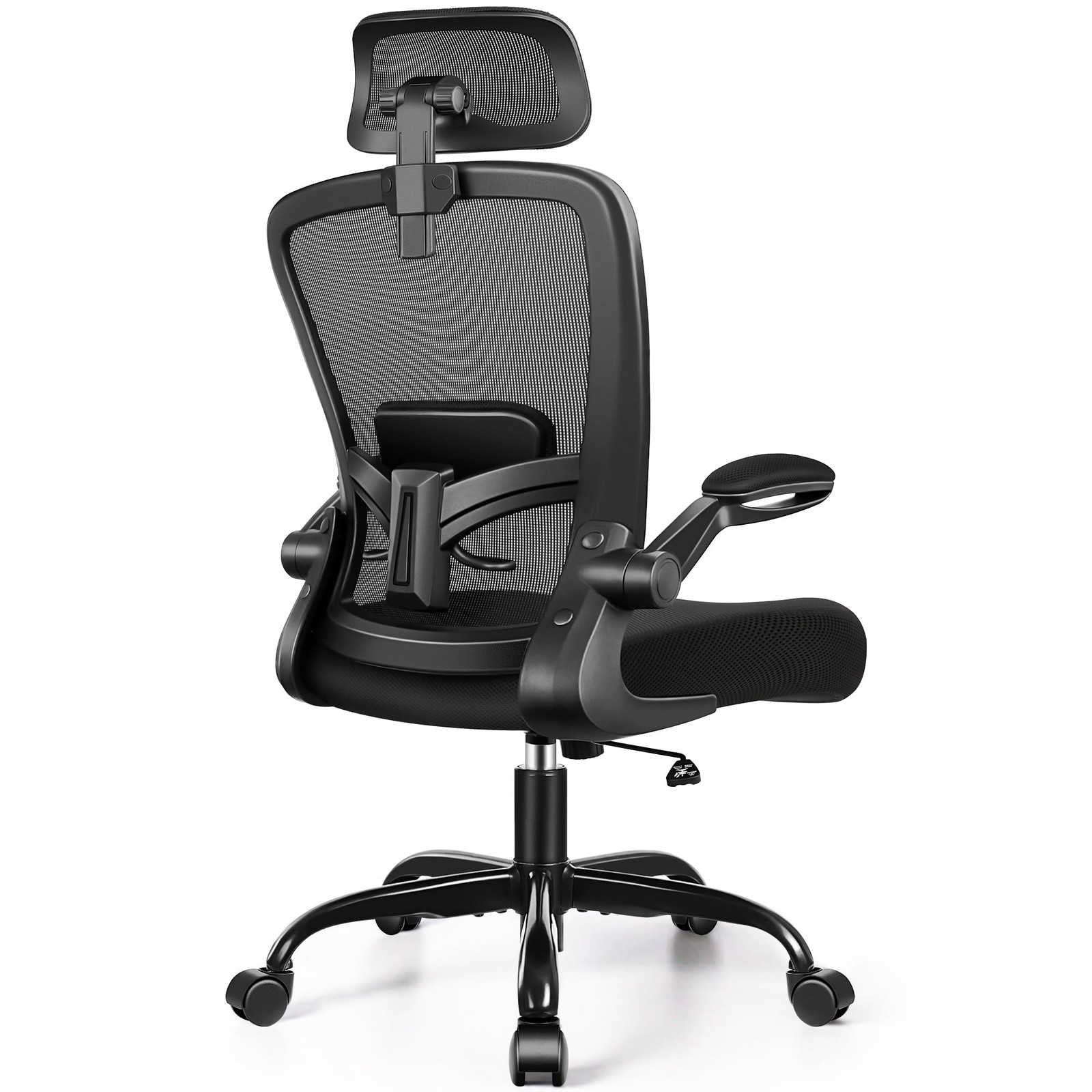 Office Chair, Desk Chair with Adjustable Lumbar , Ergonomic Computer Chair wi...