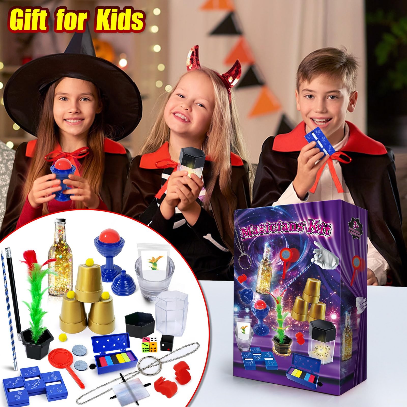 PATIFEED Kids Magic Kit, Set with Instructions for Each Multicolored
