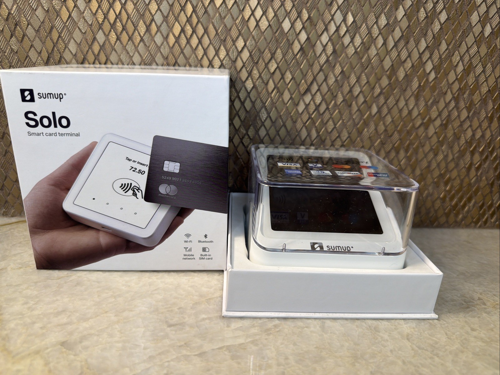 Sumup Solo Mobile Wi-Fi Smart Card Terminal Reader White