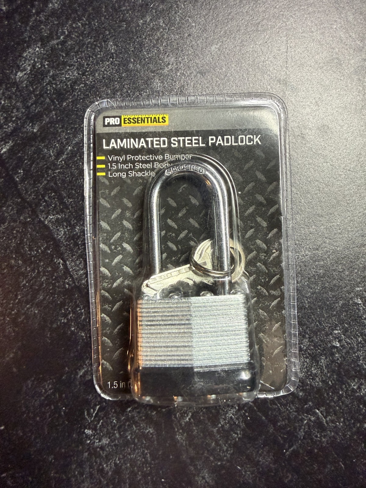 Pro Essentials Laminated Steel Padlock