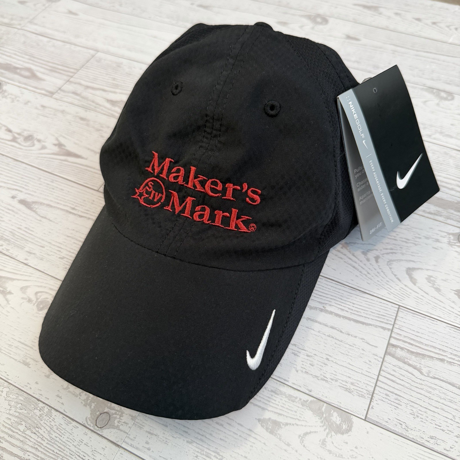 NWT, Nike Golf, Makers Mark Burbon Embroidered Hat