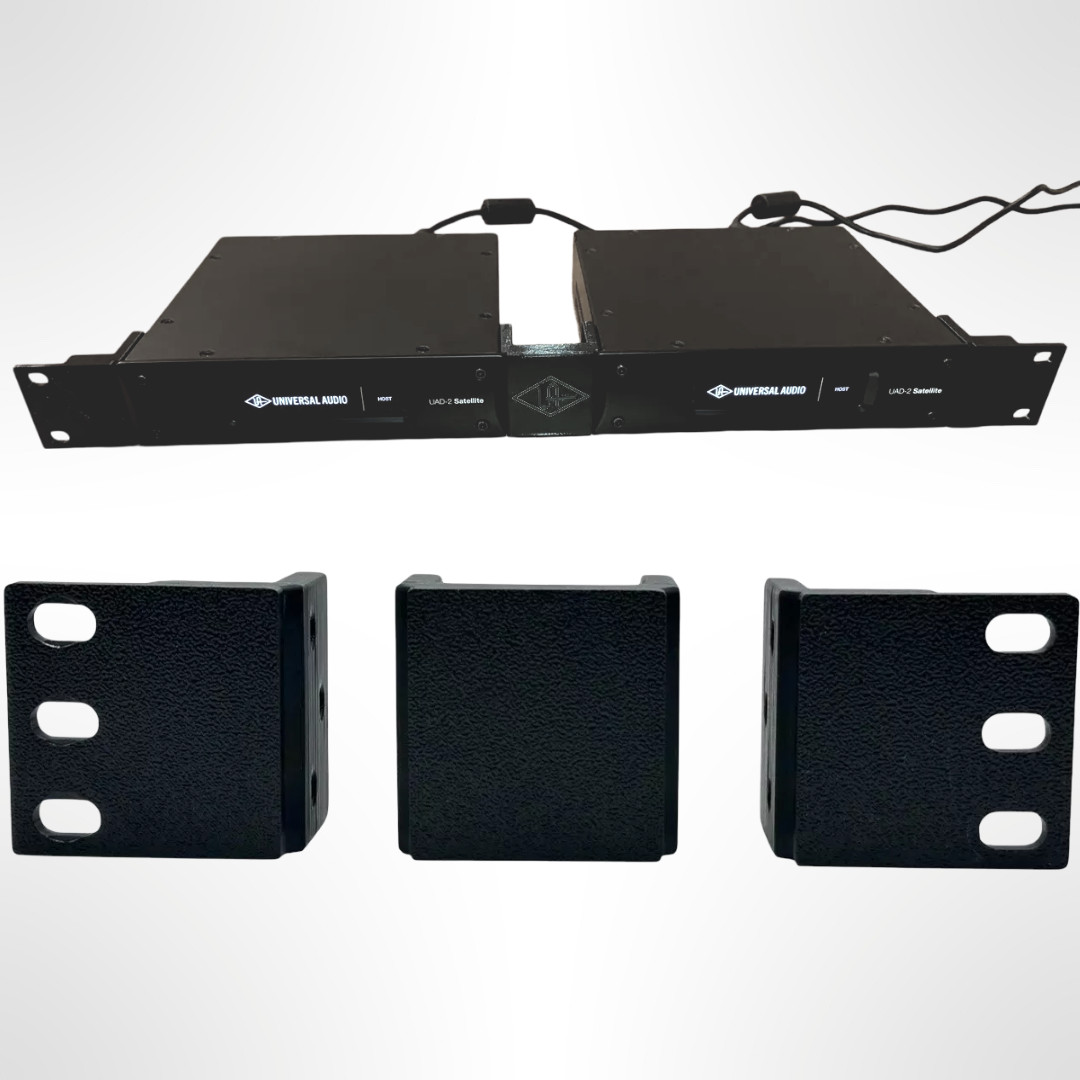 Rack Mount Kit for 2 Side By Side UAD-2 Satellite Thunderbolt - 19” 1U Brackets