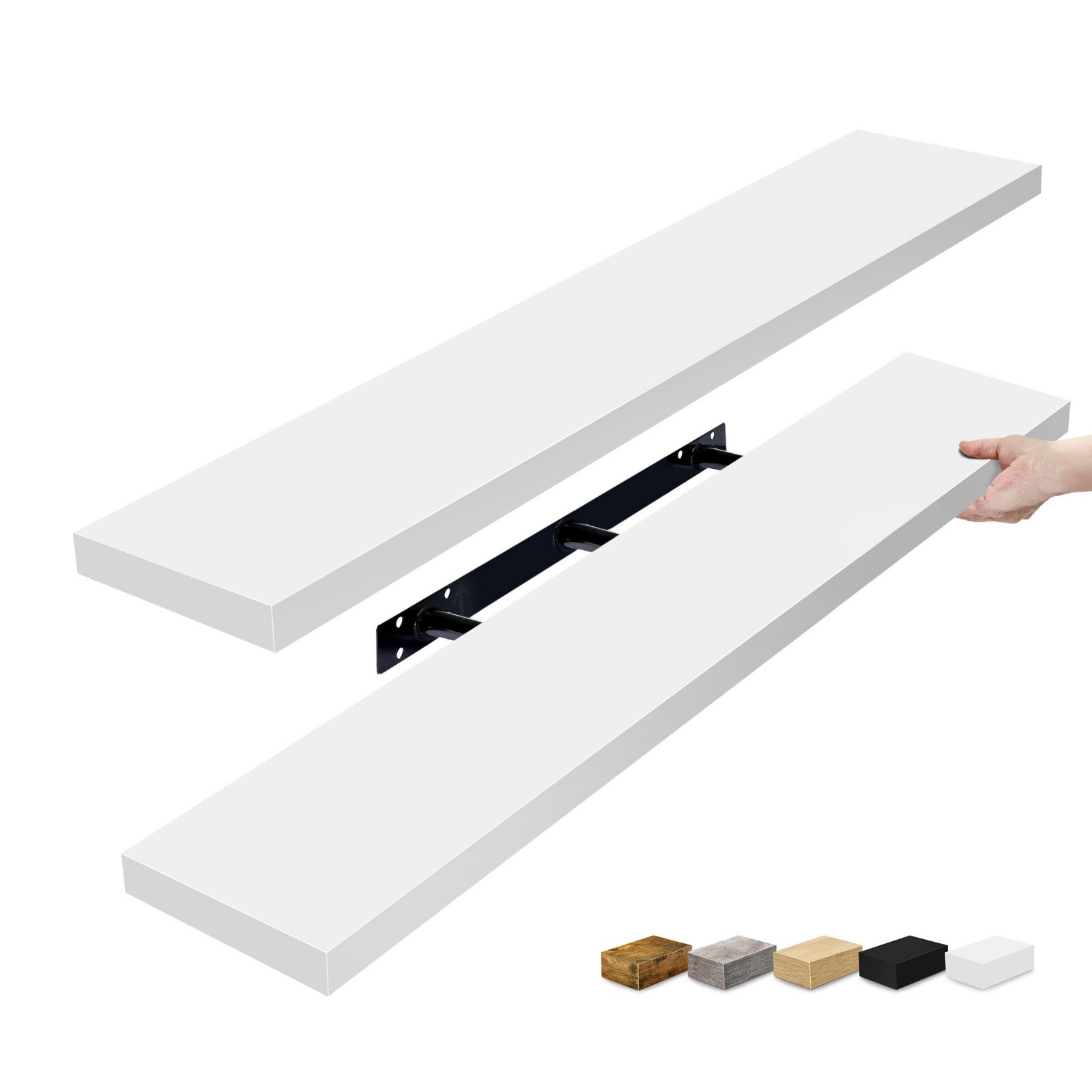 Sorbus Floating Shelves for Wall - 2 Extra Long Wall-Mounted Floating Shelves