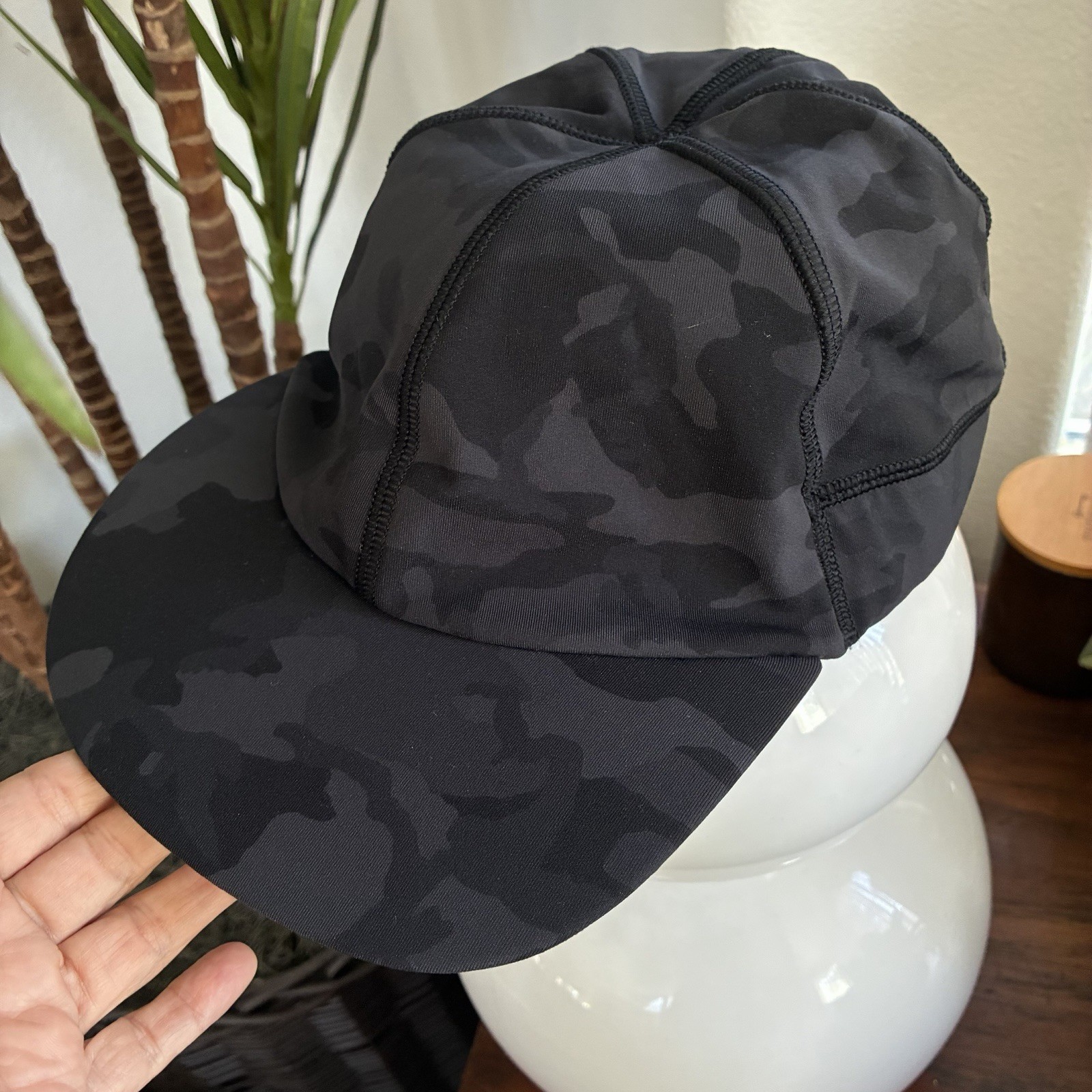 Lululemon Women Hat Training Running Cycling Incognito Camo Multi Grey One Size
