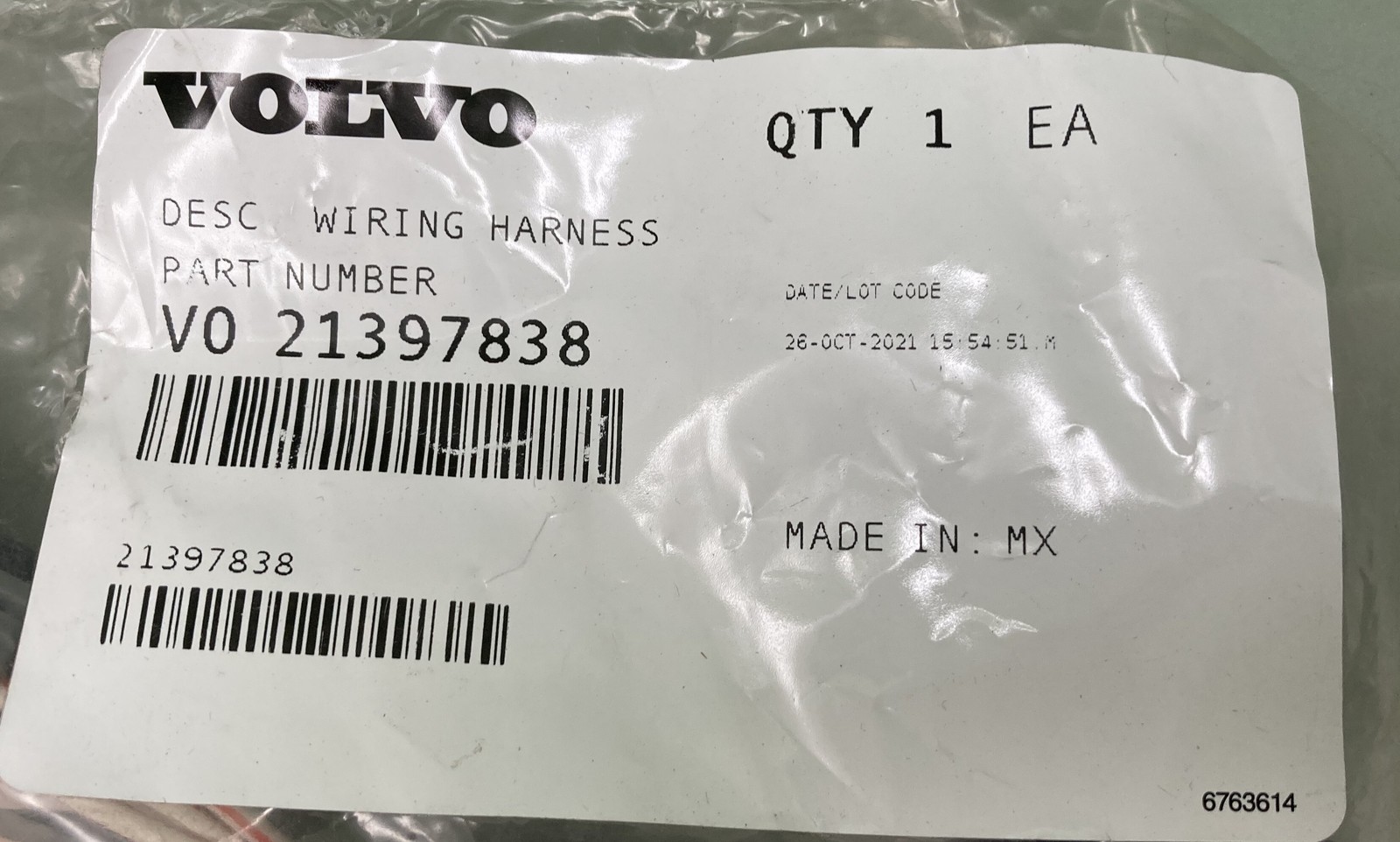 New Genuine Volvo 21397838 Multi-Purpose Wire Cable