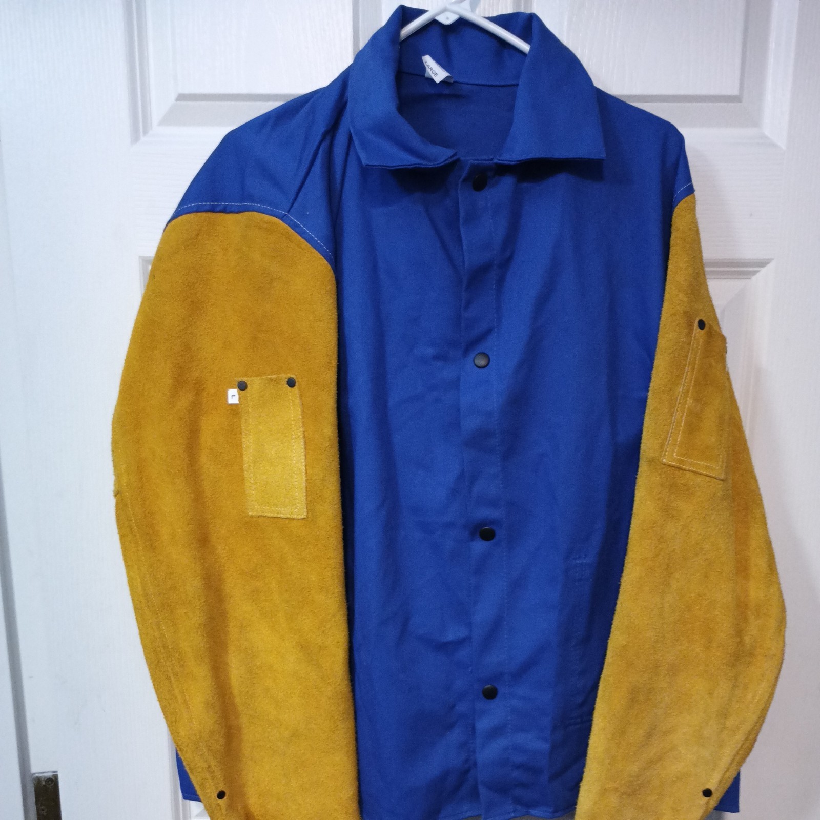 Radnor Welding Jacket Leather Sleeve Shirt Jacket Small NEW