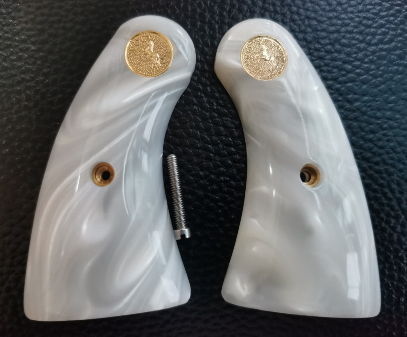 Colt Police Positive Special Grips, Colt Detective Special Sq Butt 1st Gen #Gold