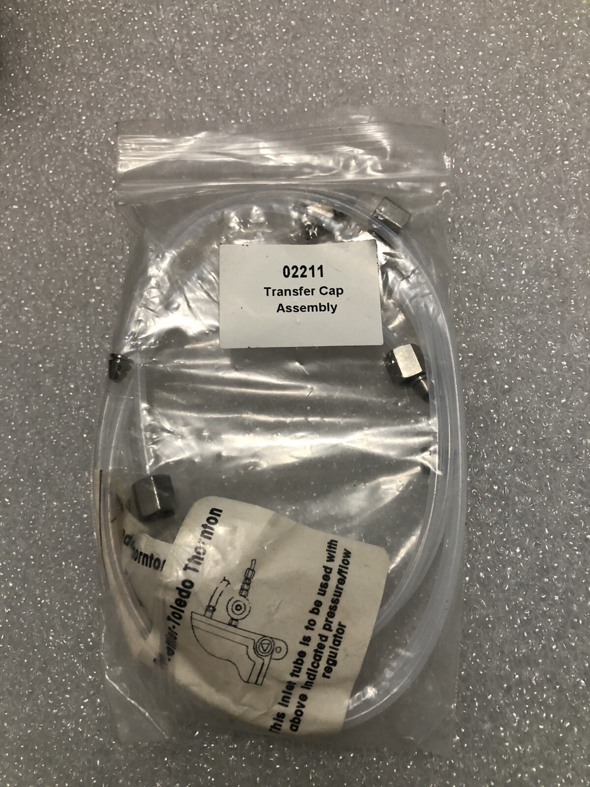 Mettler Toledo Thornton 02212 Transfer Cap Assembly, New