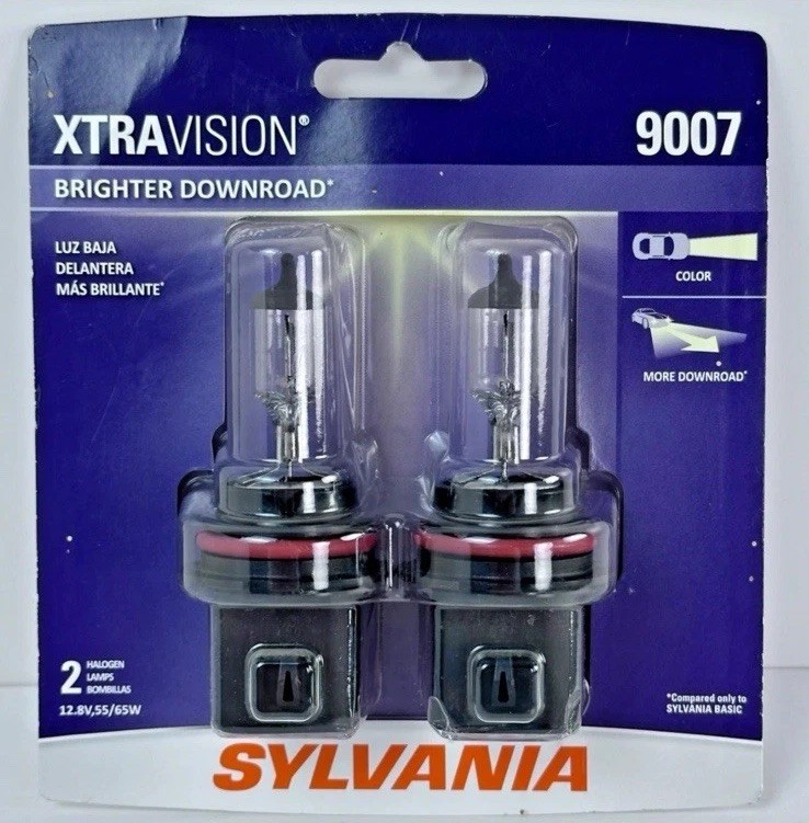 SYLVANIA 9007 XtraVision Halogen Headlight Bulb 2 Pack - MANY AVAILABLE