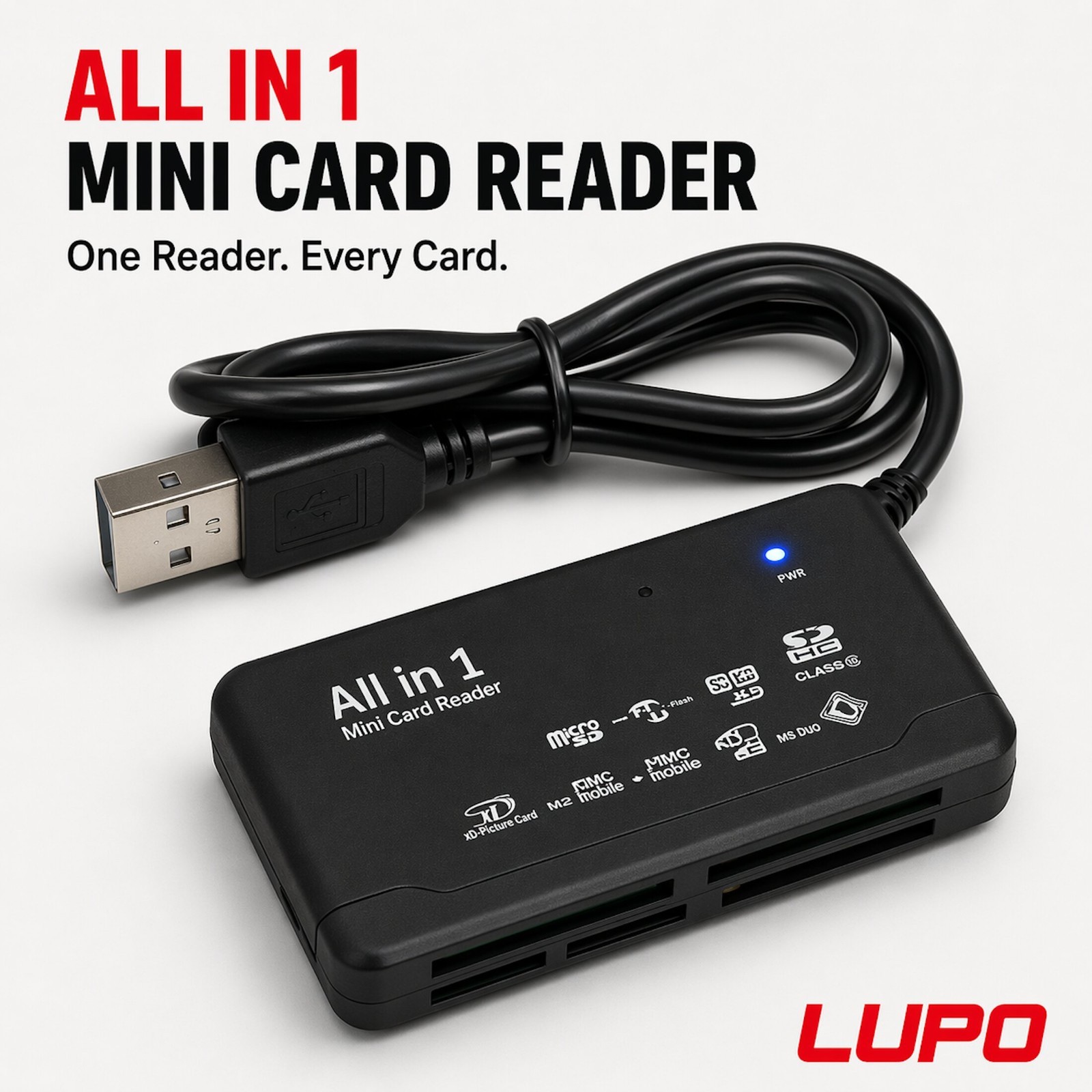 USB Memory Card Reader CF XD SD MS Compact Flash XD Picture Card PC Mac