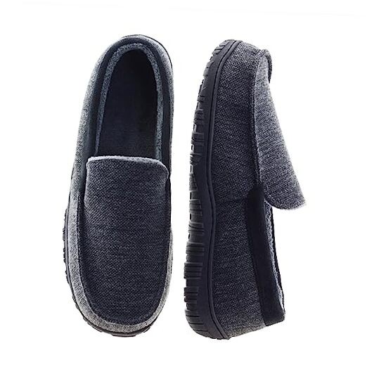 Mens Slippers Indoor Outdoor House Slippers Comfort House Shoes 12 Grey a