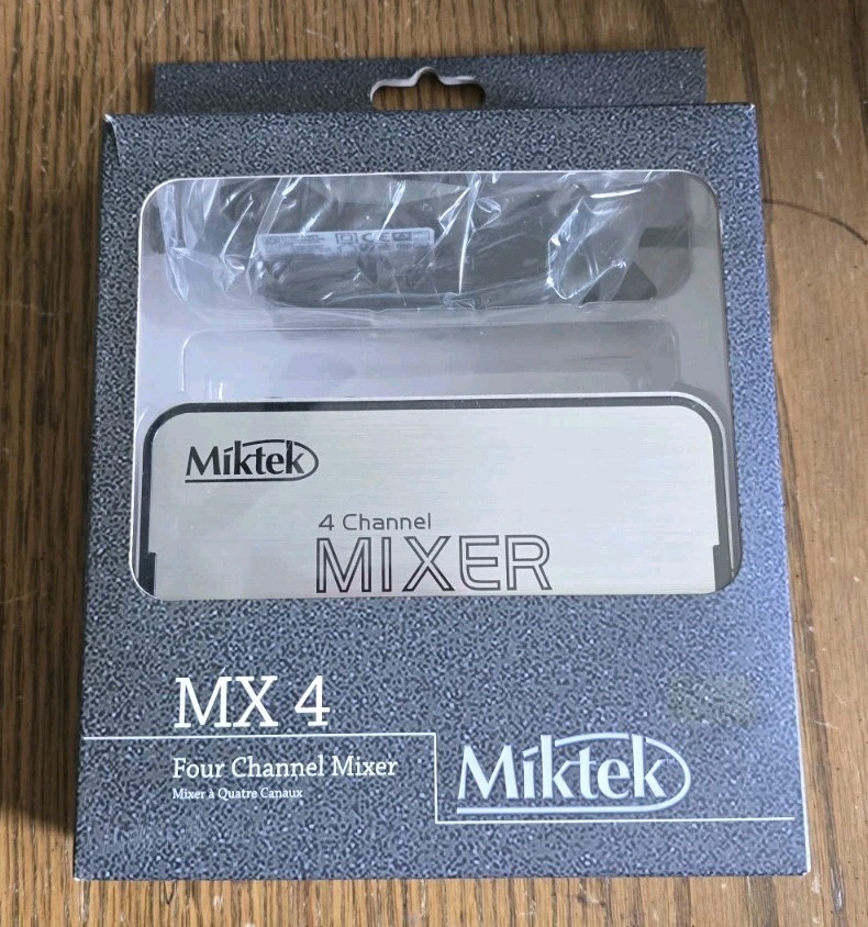 Miktek MX 4 ATB Series Four Channel Mini Stereo Mixer BRAND NEW
