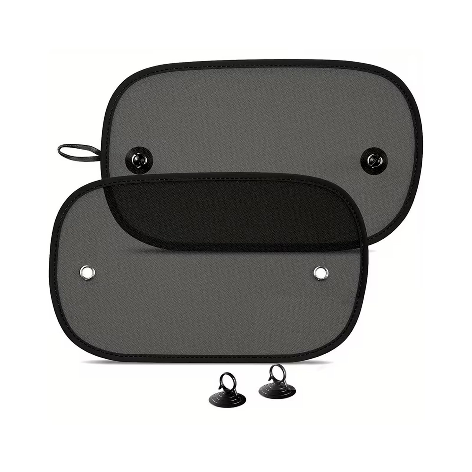2 Pack Car Window Shades, Universal UV Protection Sunshade for Side Black