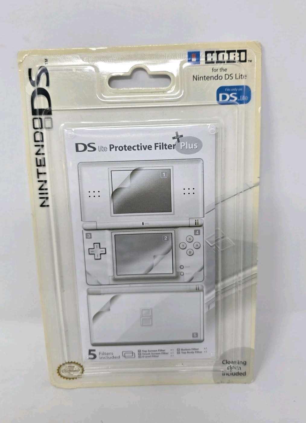 HORI Nintendo DS Lite Protective Filter Plus 5 Ct. New Sealed