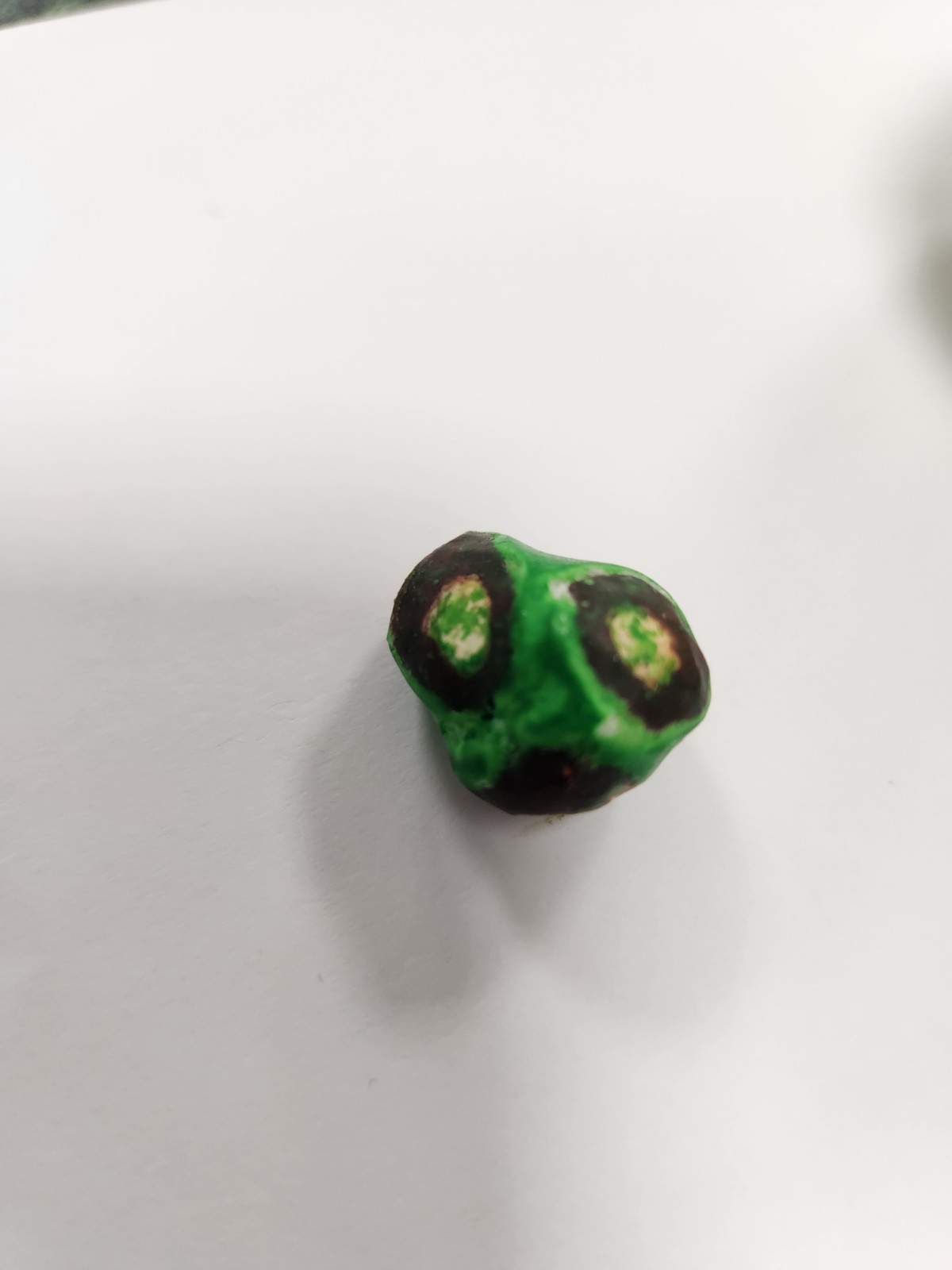 Double Deformed Green Alien M&M Peanut