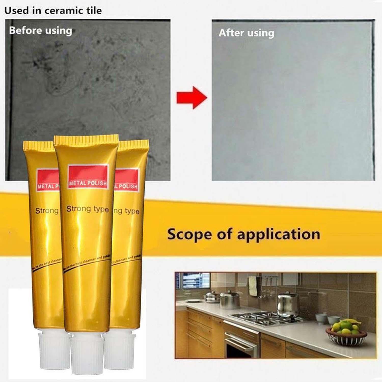 3pcs Ultimate Metal Polish Cream Stainless Steel Ceramic Watch Polishing Paste