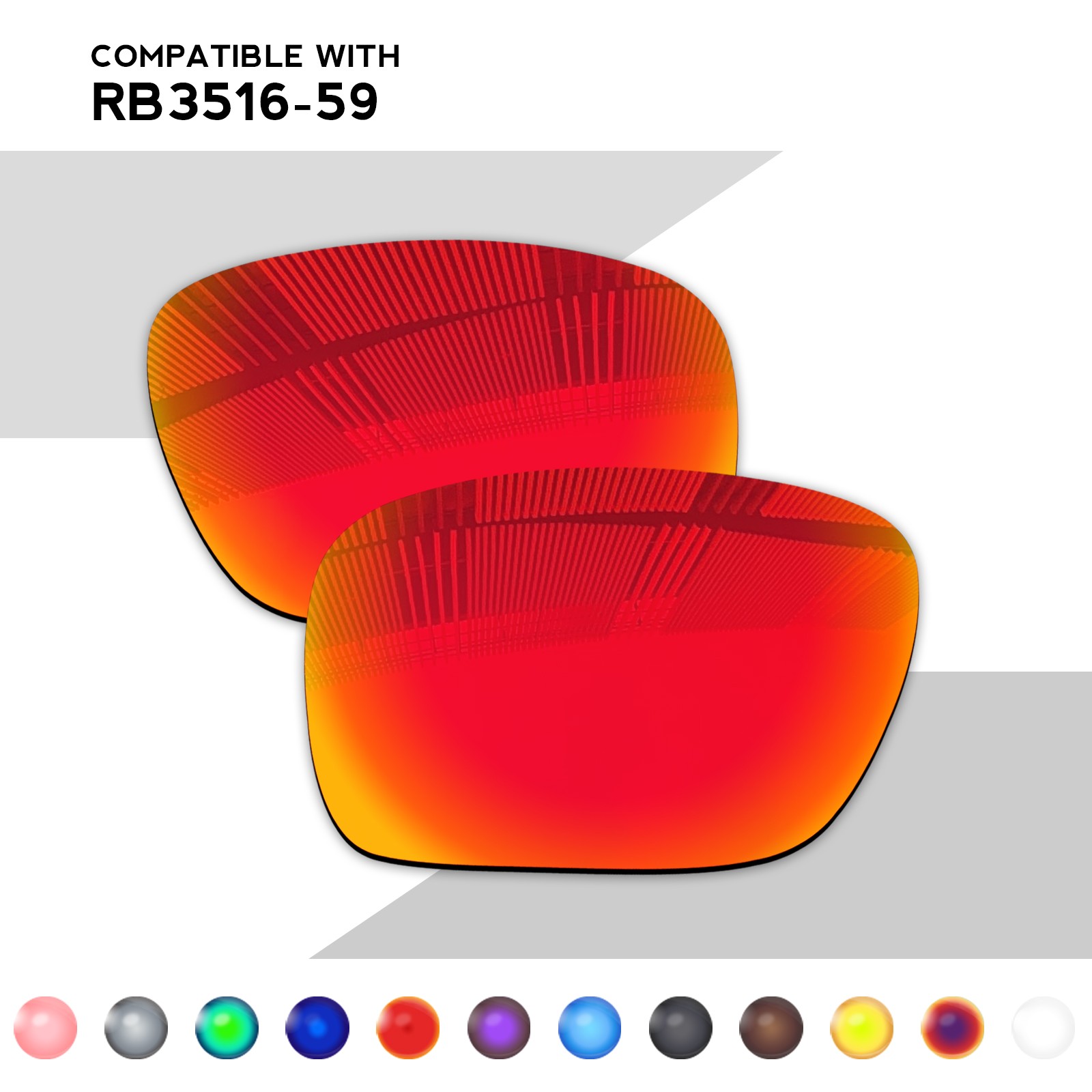 Wholesale POLARIZED Replacement Lenses for-RayBan RB3516-59mm-Sunglasses Multi