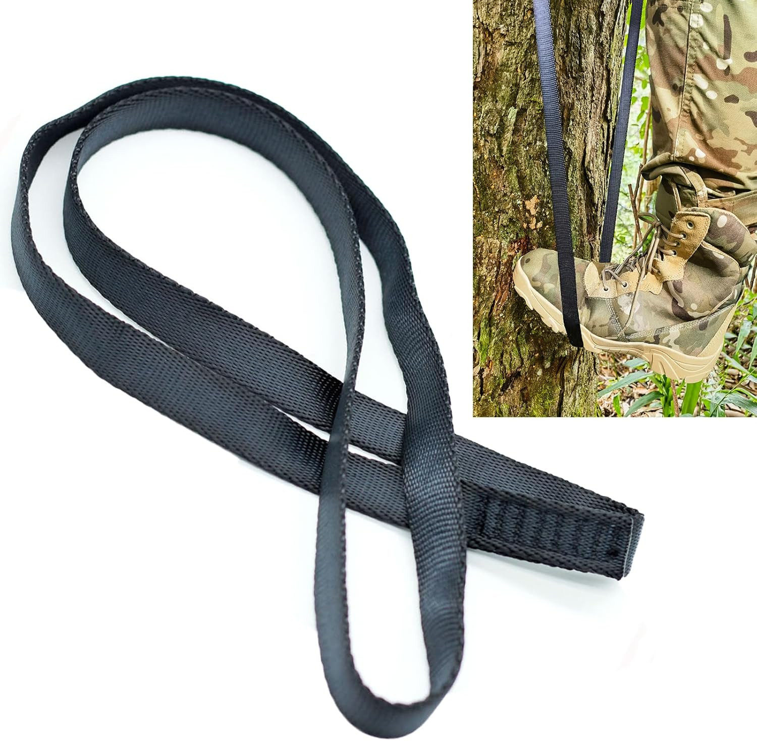 Climbing Stick Aider for Hunting Tree Stand Steps, Easy-To-Use Lightweight Rope