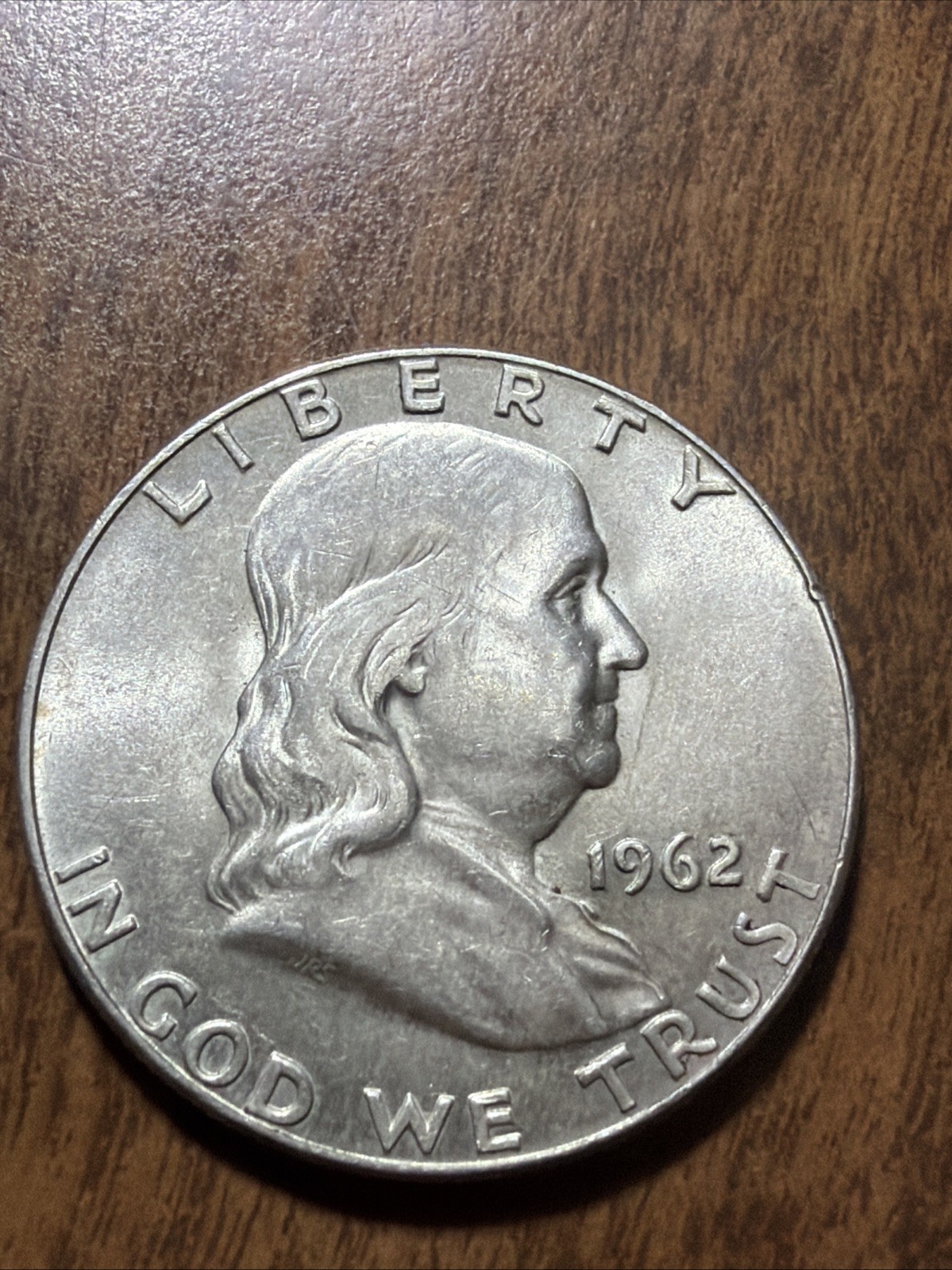 1962-D XF Franklin Half Dollar Full Bell Lines Actual Coin Higher grade Coin