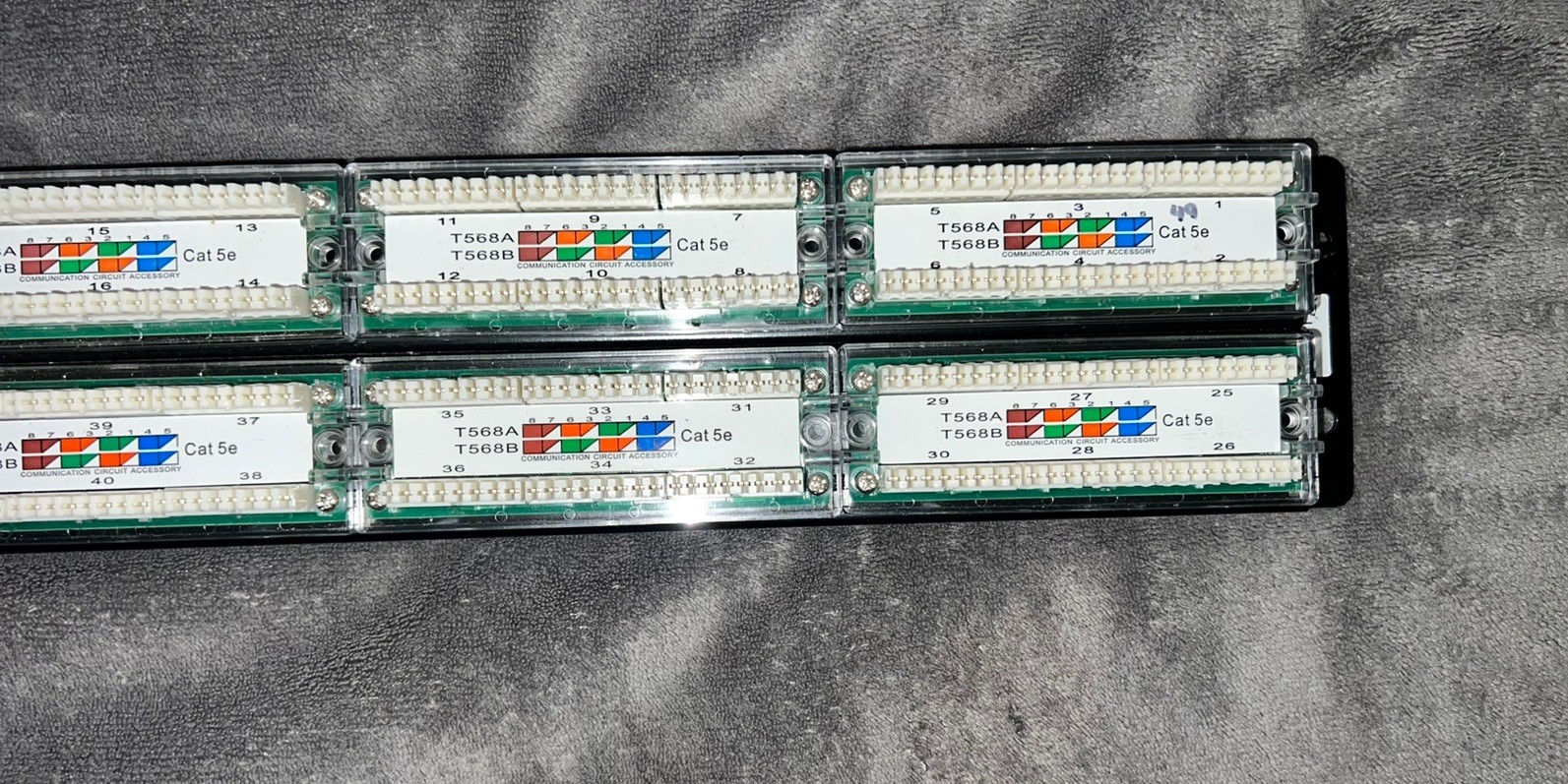 Black Box JPM906A-R5 48 Port Cat5e Feed Through Patch Panel,