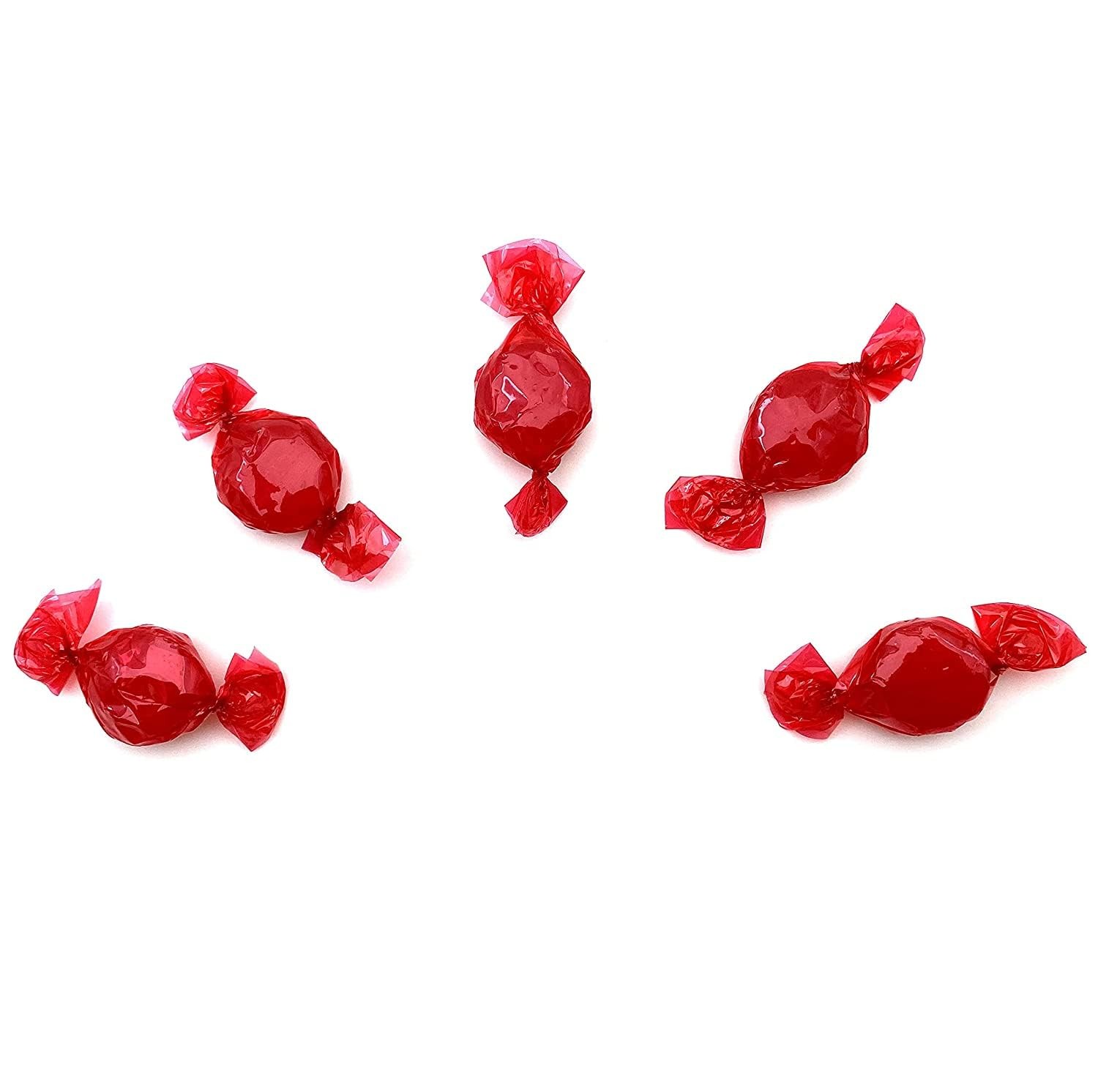 Bulk Cinnamon Hard Candy Discs - Individually Wrapped, 5 lbs, Red