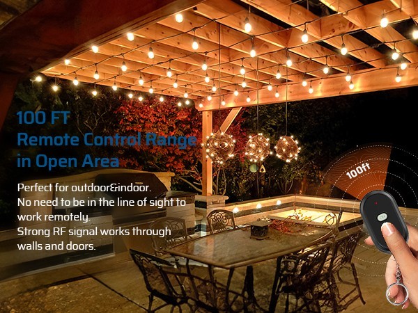 DEWENWILS Outdoor Wireless Remote Control Outlet, Remote Controlled Light Switch