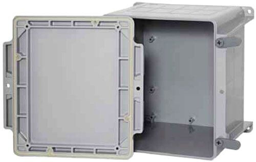 Kraloy 278306, 8" x 8" x 4", Molded PVC, Conduit Junction Box, 1 pc