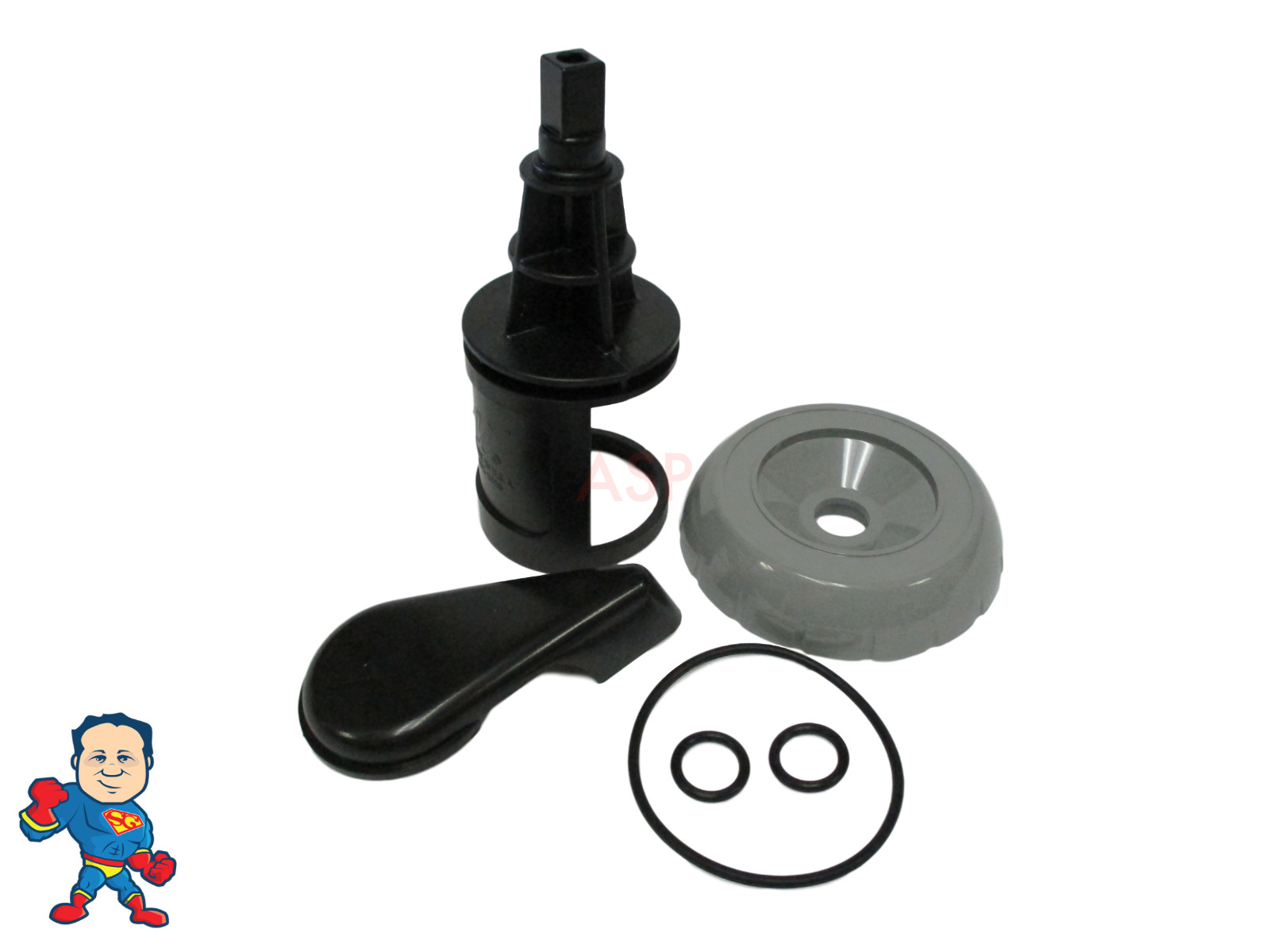 Master Spa Hot Tub Diverter Handle, Cap, Stem  & O-Ring Kit 1999-2003 Down East
