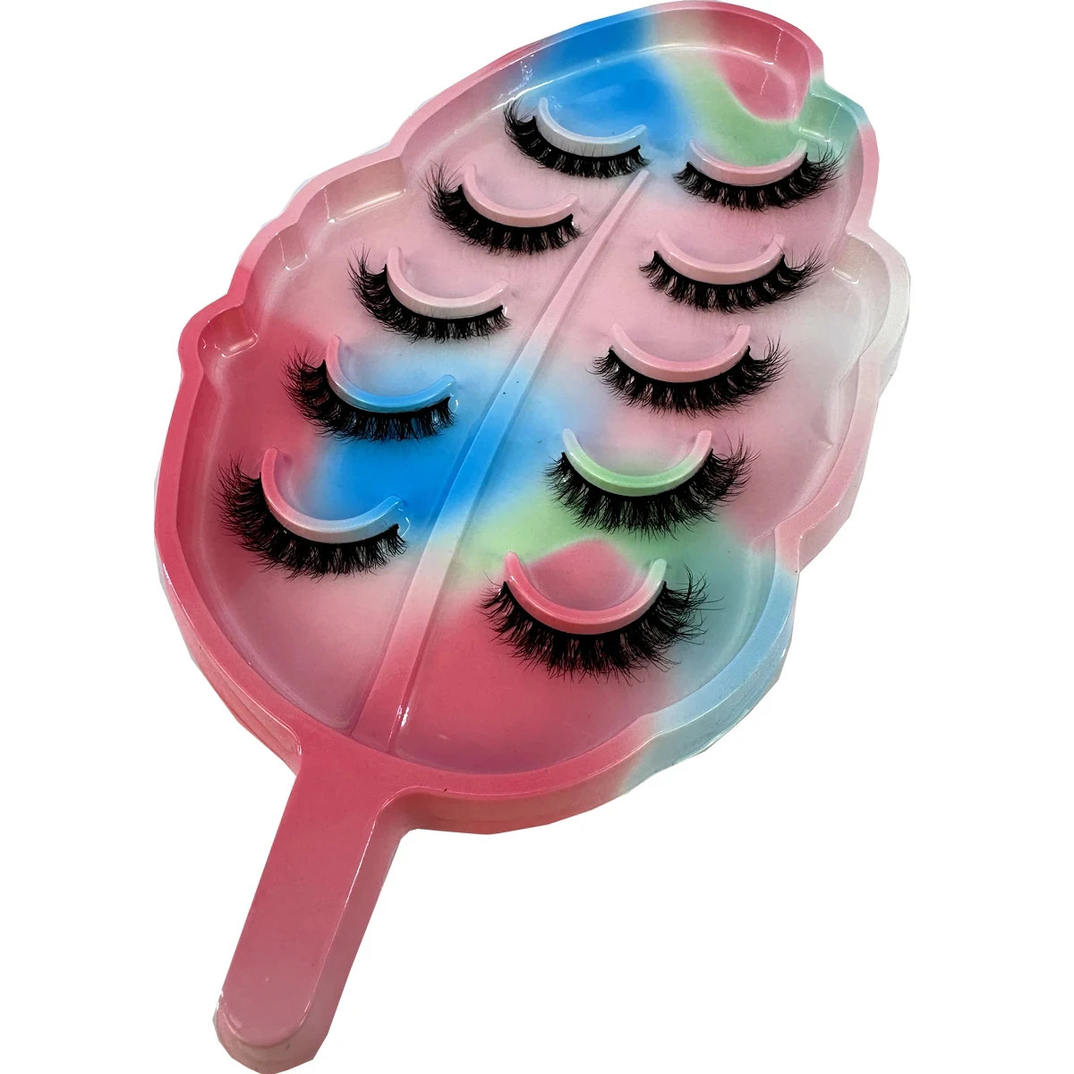 5pairs Mink Lashes Eyelashes Fluffy Natural Soft Cross False Eyelashes Eyelash E