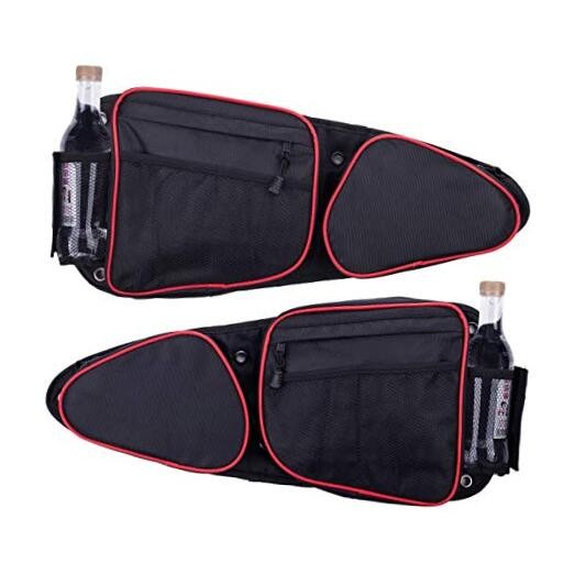 Side Door Bags for RZR with Removable Knee Pad, Front Door Side rzr door bags
