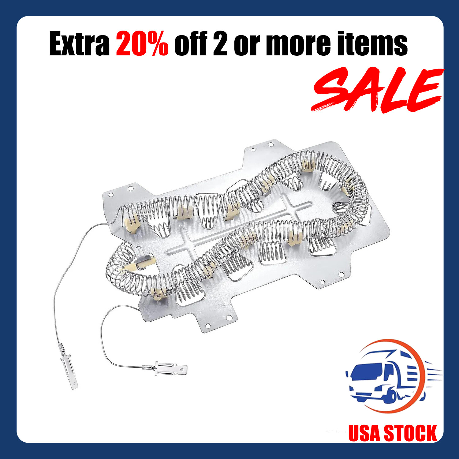 DC47-00019A Dryer Heater Heating Element replacement for Maytag Samsung 35001247