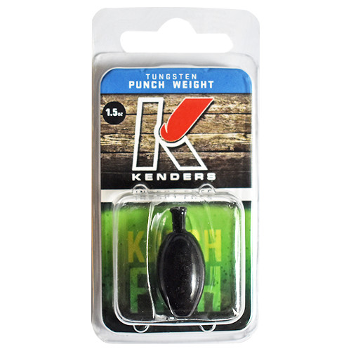 Tungsten Punch Weight 1.5 oz - BLACK Bass Fishing, Heavy TUNGSTEN
