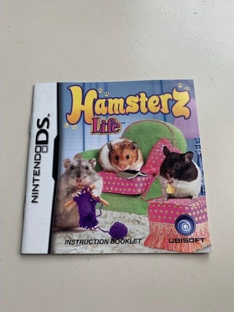 Nintendo DS Hamsterz Life Instruction Booklet Only