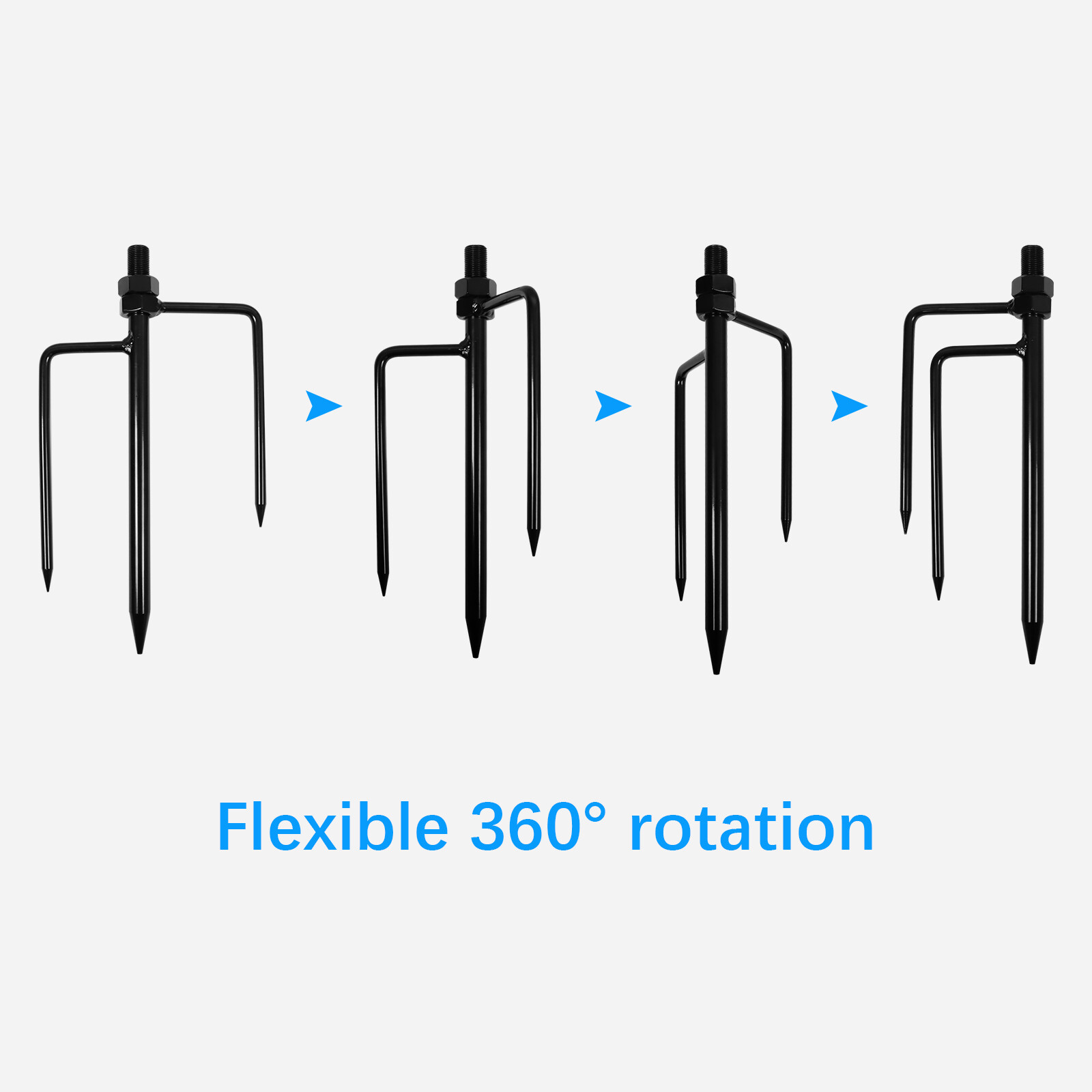 Ground Stake Mount Stand with Solar Panel Mount for Full range of Ring camera