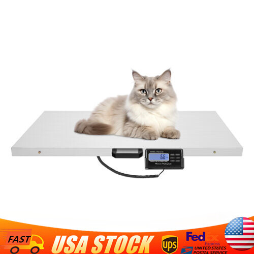 660LBS Large Digital Pet Scale Animal Veterinary Weight Dog Cat Pet Floor Scale