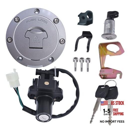 Ignition Switch Lock Set Replacement for CBR600 F4 F4I 2001 2002 2003 2004