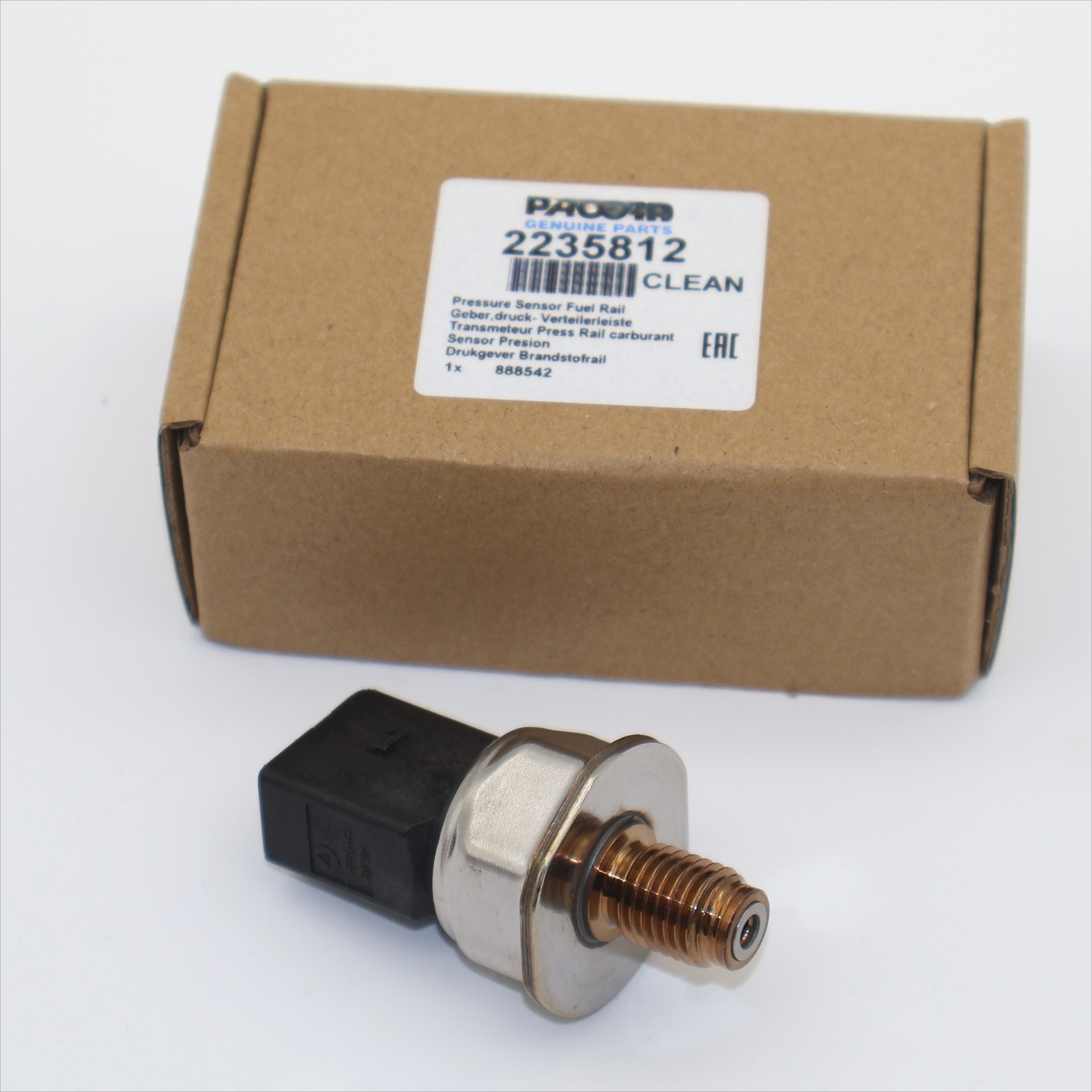 New 2235812 Pressure Sensor Fuel Rail for Paccar 2235812PE