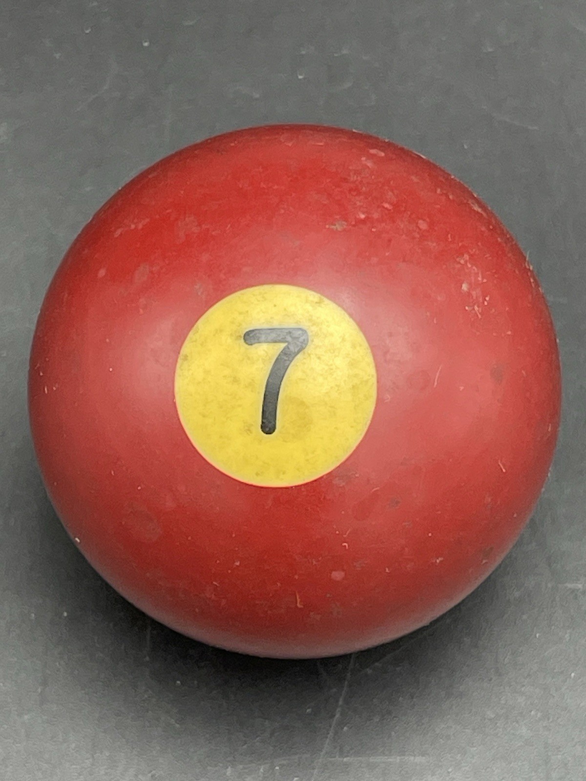Vintage Bakelite 2 1/4" Billiard Ball Pool Ball Replacement Ball #7 Maroon