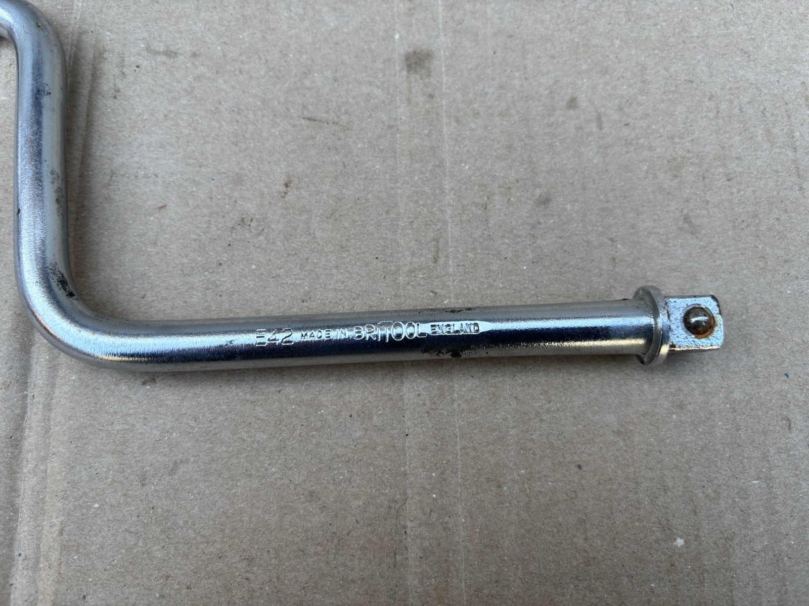 vintage Britool Number E42 speed brace old tool socket tool drive, 1/2” Drive