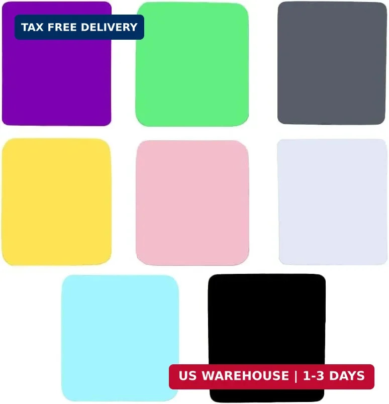 40 Pcs 6 x 7 Inch Multiple Colour Microfiber Cleaning Cloths Multicolor Glasses