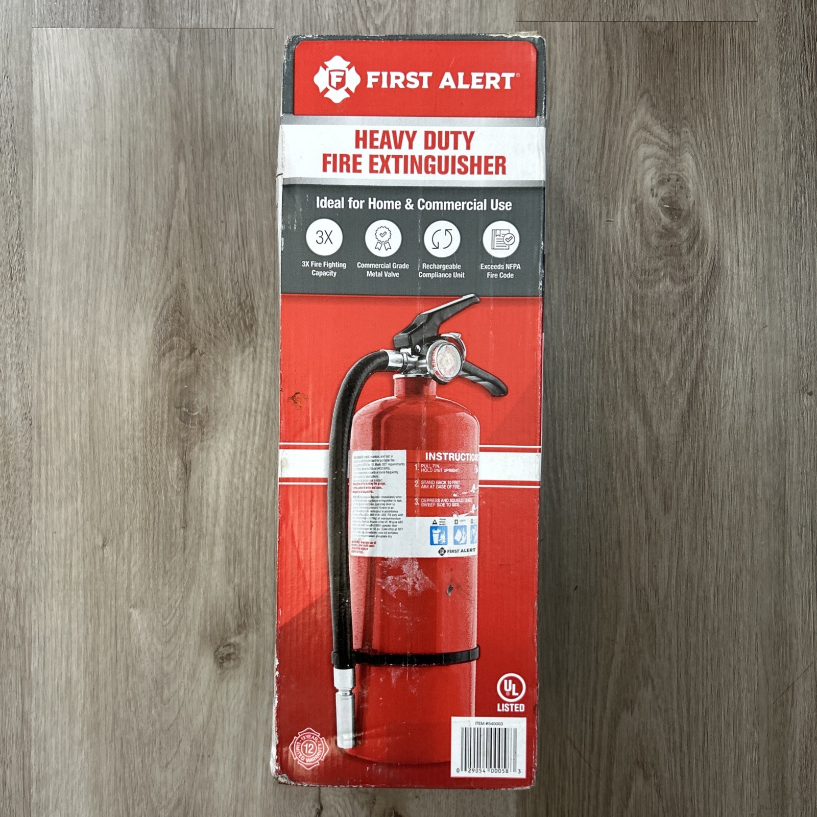 First Alert Professional Fire Extinguisher with Bracket Meets OSHA Requirements