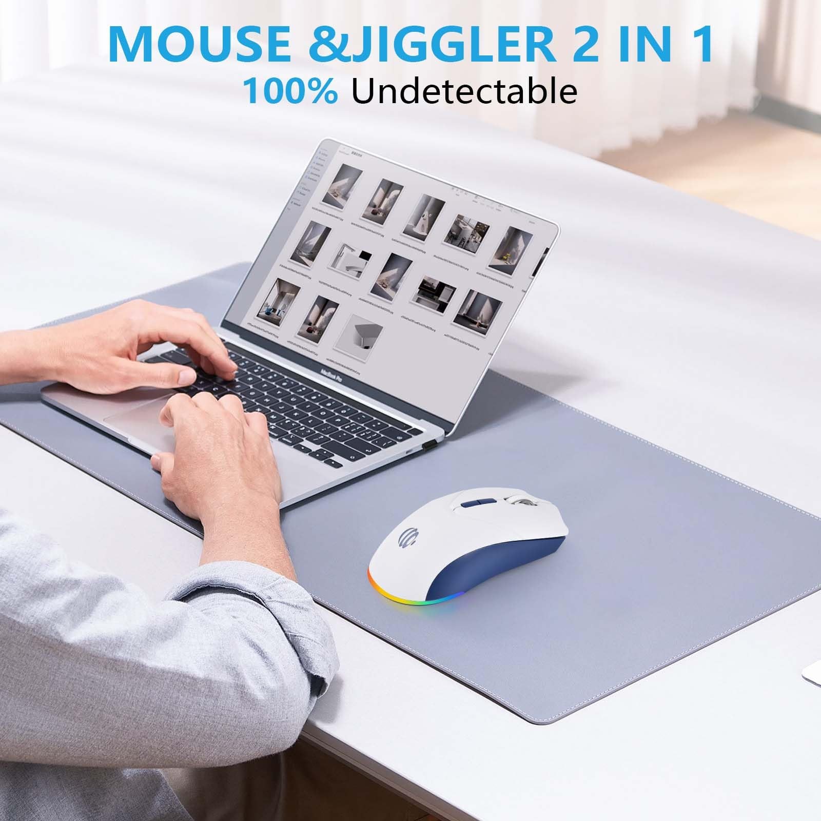 Wireless Bluetooth Mouse Rechargeable USB Optical LED Silent Dual Mode 2.4G