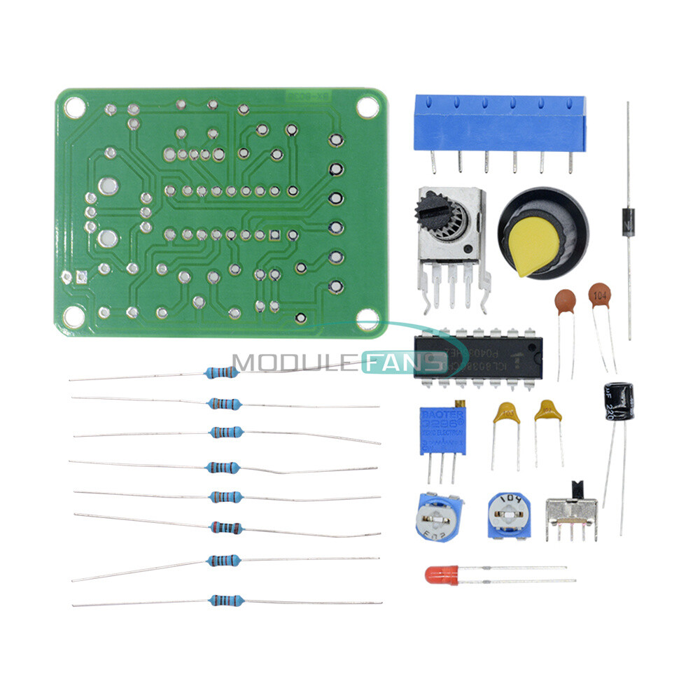 ICL8038 Monolithic Function Signal Generator Module DIY Sine Square Triangle