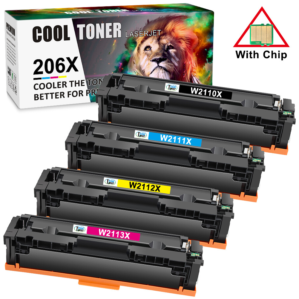 Toner Compatible With HP 206A 206X No Chip LaserJet Pro MFP M283fdw M282 Lot