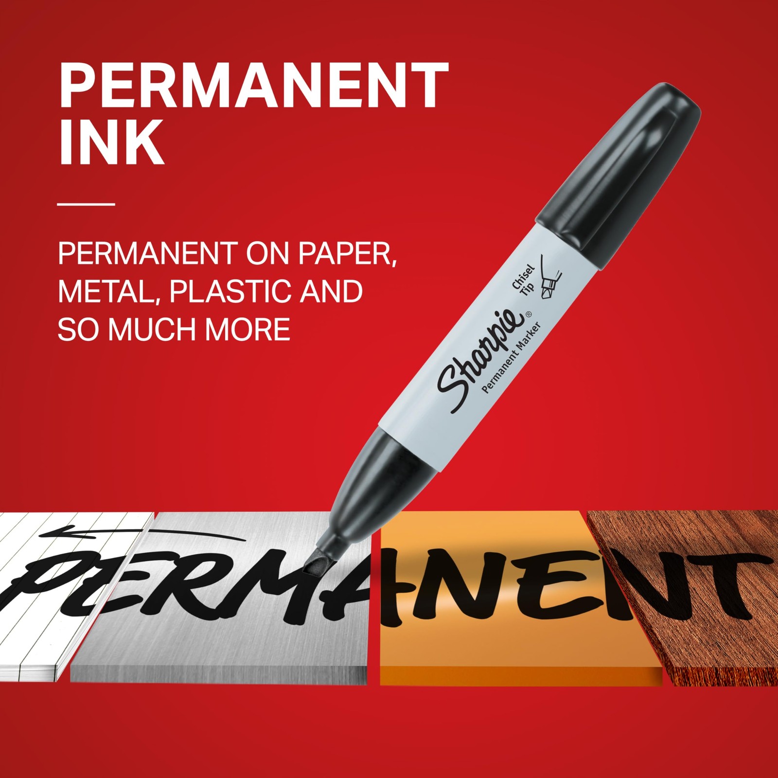 Sharpie Permanent Markers, Chisel Tip, Black, 36 Count Home, School, Office ...